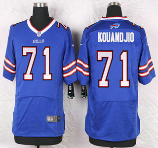 Men's Buffalo Bills #71 Cyrus Kouandjio Royal Blue Team Color NFL Nike Elite Jersey