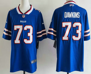 Men's Buffalo Bills #73 Dion Dawkins Limited Blue Vapor Jersey