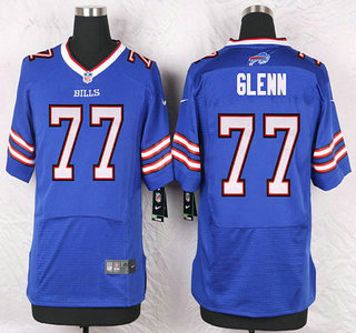 Men's Buffalo Bills #77 Cordy Glenn Royal Blue Team Color NFL Nike Elite Jersey