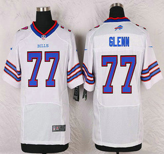 Men's Buffalo Bills #77 Cordy Glenn White Road NFL Nike Elite Jersey