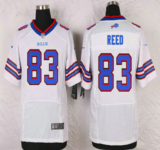Men's Buffalo Bills #83 Andre Reed White Retired Player NFL Nike Elite Jersey