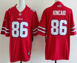Men's Buffalo Bills #86 Dalton Kincaid Limited Red Vapor Jersey