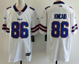 Men's Buffalo Bills #86 Dalton Kincaid Limited White Vapor Jersey