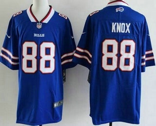 Men's Buffalo Bills #88 Dawson Knox Limited Blue Vapor Jersey