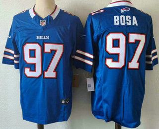Men's Buffalo Bills #97 Joey Bosa Blue FUSE Vapor Limited Stitched Jersey
