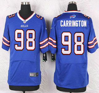 Men's Buffalo Bills #98 Alex Carrington Royal Blue Team Color NFL Nike Elite Jersey