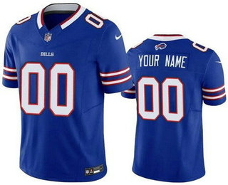 Men's Buffalo Bills Customized Limited Blue FUSE Vapor Jersey