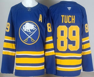 Men's Buffalo Sabres #89 Alex Tuch Blue Authentic Jersey