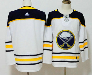 Men's Buffalo Sabres Blank White 2017-2018 Hockey Stitched NHL Jersey