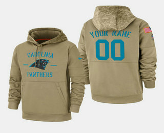 Men's Carolina Panthers Custom 2019 Salute to Service Sideline Therma Hoodie