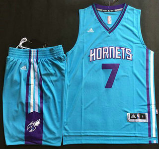 Men's Charlotte Hornets #7 Jeremy Lin Revolution 30 Swingman 2015 New Teal Green Jersey Short Suits