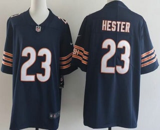 Men's Chicago Bears #23 Devin Hester Limited Navy Vapor Jersey