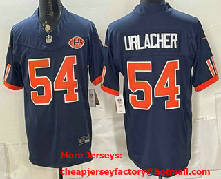 Men's Chicago Bears #54 Brian Urlacher Navy 2026 FUSE Rivalries Collection Limited Stitched Jersey