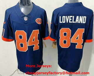 Men's Chicago Bears #84 Colston Loveland Navy 2026 FUSE Rivalries Collection Limited Stitched Jersey