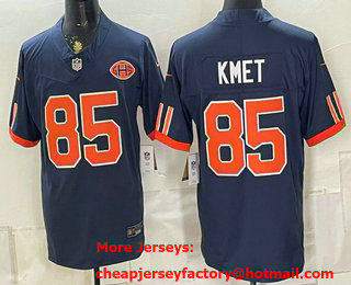Men's Chicago Bears #85 Cole Kmet Navy 2026 FUSE Rivalries Collection Limited Stitched Jersey