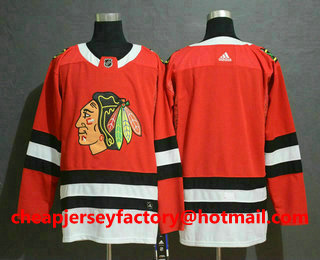 Men's Chicago Blackhawks Blank Red Drift Fashion Adidas Stitched NHL Jersey