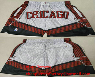 Men's Chicago Bulls 2023 City Edition White Shorts