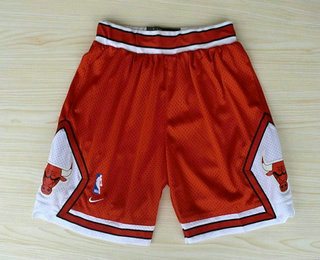 Men's Chicago Bulls Red Nike Mesh NBA Shorts