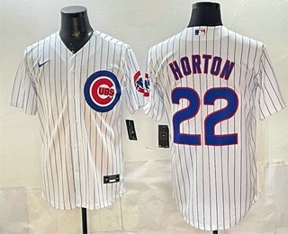 Men's Chicago Cubs #22 Cade Horton White Cool Base Stitched Jersey