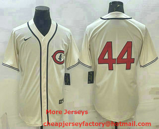 Men's Chicago Cubs #44 Anthony Rizzo 2022 Cream Field of Dreams Cool Base Stitched Baseball Jersey