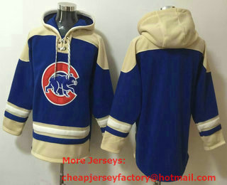 Men's Chicago Cubs #7 Dansby Swanson White Ageless Must Have Lace Up Pullover Hoodie