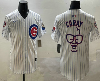 Men's Chicago Cubs Caray White Fashion Limited Jersey