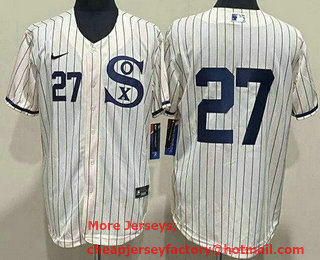 Men's Chicago White Sox #27 Lucas Giolito Cream 2021 Field of Dreams Authentic Jersey