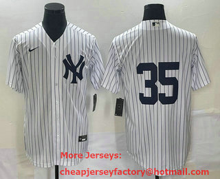 Men's Chicago White Sox #35 Frank Thomas No Name Black Cool Base Stitched Jersey