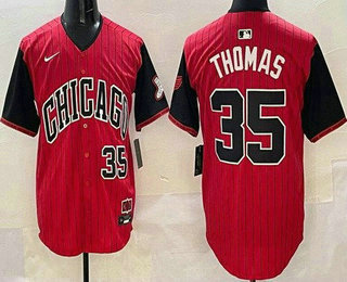 Men's Chicago White Sox #35 Frank Thomas Red 2025 City Connect Limited Jersey