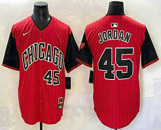 Men's Chicago White Sox #45 Michael Jordan Red Black 2025 City Connect Limited Jersey