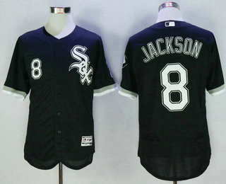 Men's Chicago White Sox #8 Bo Jackson Black 2016 Flexbase Baseball Jersey