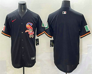 Men's Chicago White Sox Blank Black Mexico Limited Stitched Jersey