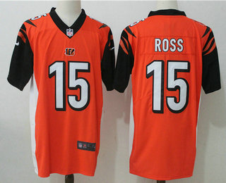 Men's Cincinnati Bengals #15 John Ross Orange 2017 Vapor Untouchable Stitched NFL Nike Limited Jersey