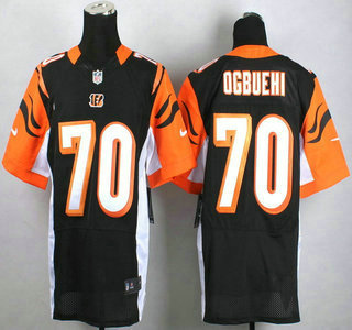 Men's Cincinnati Bengals #70 Cedric Ogbuehi Nike Black Elite Jersey