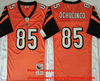 Men's Cincinnati Bengals #85 Tee Higgins Orange 2009 Throwback Jersey
