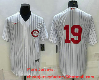Men's Cincinnati Reds #19 Joey Votto 2022 White Field of Dreams Stitched Baseball Jersey