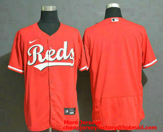 Men's Cincinnati Reds Blank Red Stitched MLB Flex Base Nike Jersey