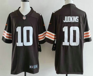 Men's Cleveland Browns #10 Quinshon Judkins Limited Brown Vapor Jersey