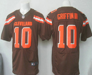 Men's Cleveland Browns #10 Robert Griffin III Team Color 2015 NFL Nike Elite Jersey