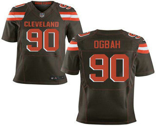 Men's Cleveland Browns #90 Emmanuel Ogbah Brown Team Color New Elite Jersey