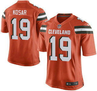 Men's Cleveland Browns #19 Bernie Kosar Orange Retired Player 2015 NFL Nike Elite Jersey