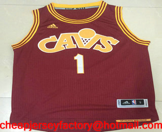 Men's Cleveland Cavaliers #1 Derrick Rose CavFanatic Red Revolution 30 Swingman Stitched NBA Jersey