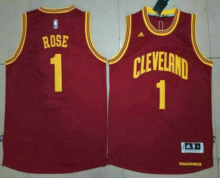 Men's Cleveland Cavaliers #1 Derrick Rose Red Revolution 30 Swingman Stitched NBA Jersey