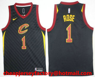 Men's Cleveland Cavaliers #1 Kevin Love Black 2017-2018 Nike Swingman Stitched NBA Jersey