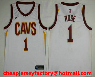 Men's Cleveland Cavaliers #1 Kevin Love White 2017-2018 Nike Swingman Stitched NBA Jersey