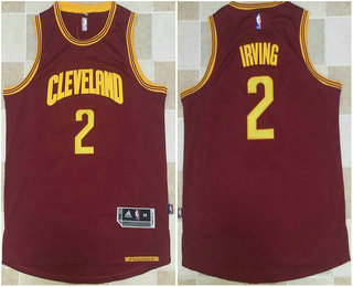 Men's Cleveland Cavaliers #2 Kyrie Irving Red AU Soul Swingman Jersey
