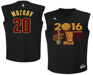 Men's Cleveland Cavaliers #20 Timofey Mozgov Revolution 30 Swingman 2016 Champions Fashion Black Jersey