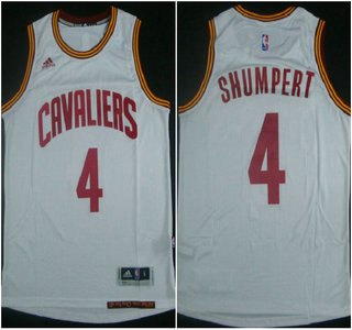Men's Cleveland Cavaliers #4 Iman Shumpert Revolution 30 Swingman 2014 New White Jersey