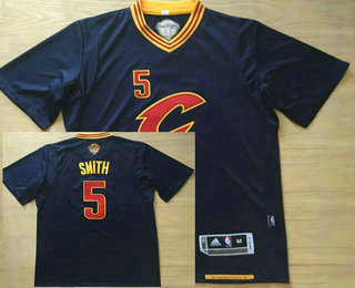 Men's Cleveland Cavaliers #5 J.R. Smith 2016 The NBA Finals Patch New Red AU Soul Swingman Jersey
