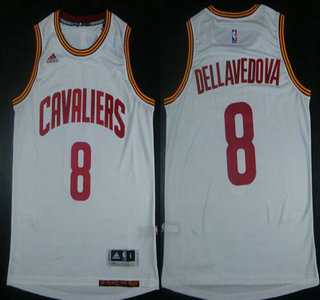 Men's Cleveland Cavaliers #8 Matthew Dellavedova Revolution 30 Swingman 2014 New White Jersey